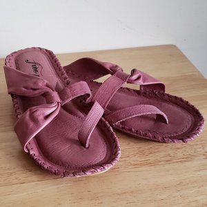 Free People Bailey Slip on Sandal Dusty Orchid 8 NIB